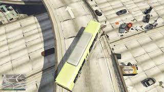 GTA 5 Chaos: Exploding Vehicles on Overpasses thumbnail