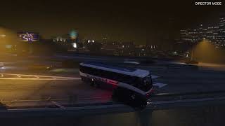 Overpass NPC crash test — explosive vehicle bug in GTA V thumbnail