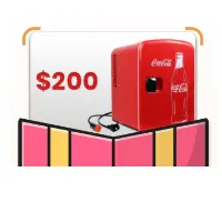 $200 Coca-Cola Fridge Image