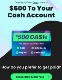 Win $500 free Cash 
