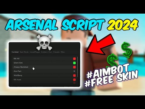 Arsenal Roblox Script with Silent Aim & Unlimited Ammo screenshot