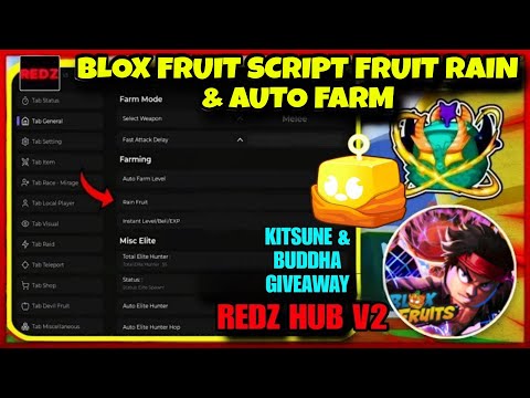 Blox Fruit Mobile Script with REDZ HUB V2 Features screenshot
