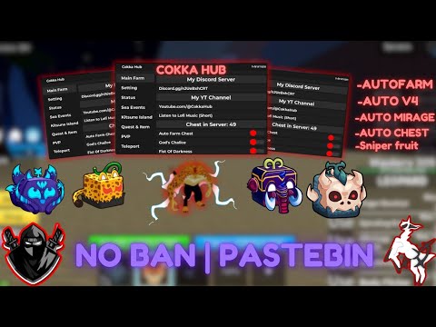COKKA HUB BloxFruit Script - Auto Mirage, Auto V4, Aimbot screenshot
