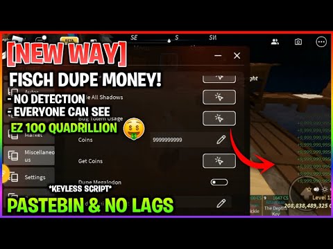 Fisch Dupe Money Script for Roblox: Keyless Access 2024 screenshot