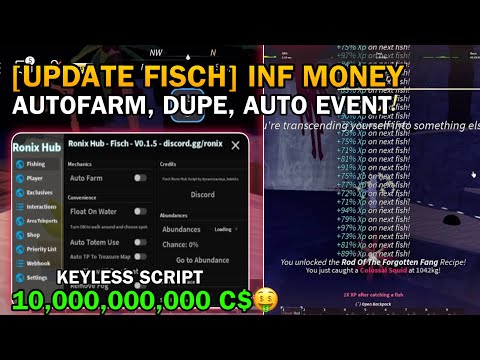 Fisch Script Dupe GUI: Autofarm & Event Features screenshot
