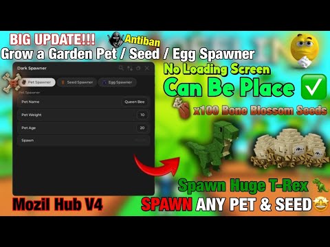 Grow a Garden Big Update: Pet & Seed Spawner screenshot
