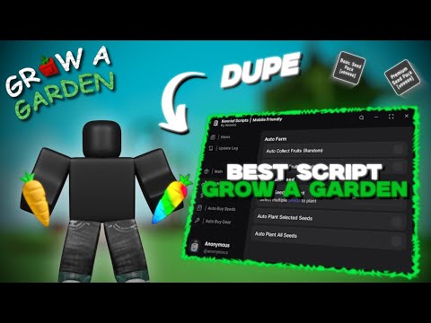 Lunar Glow's Ultimate Free Grow a Garden Script with Infinite Seeds screenshot