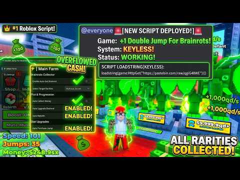 New Double Jump Script for Roblox with Auto Farm and No Key screenshot