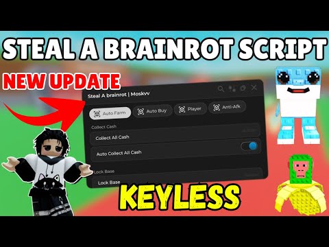 New Brainrot Script GUI Featuring Instant Steal screenshot