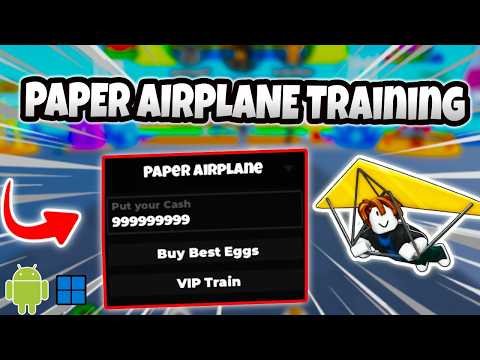Paper Airplane Training Script with Infinite Cash and Pet Purchase screenshot