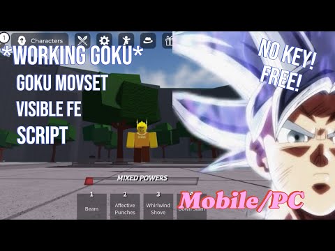 New Roblox Goku Script - Mobile/PC Moves and Animations screenshot