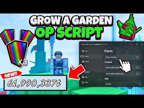 Optimized AutoFarm Script for Grow a Garden - No Key Required screenshot