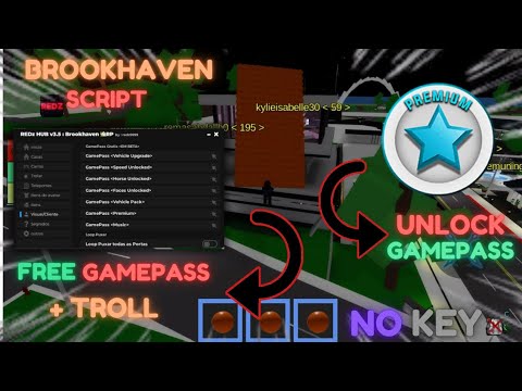 REDZ Hub Brookhaven Script - Free Gamepass and Troll Features screenshot