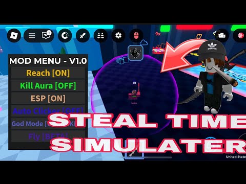 Steal Time Simulator: OP Reach Script on Pastebin screenshot