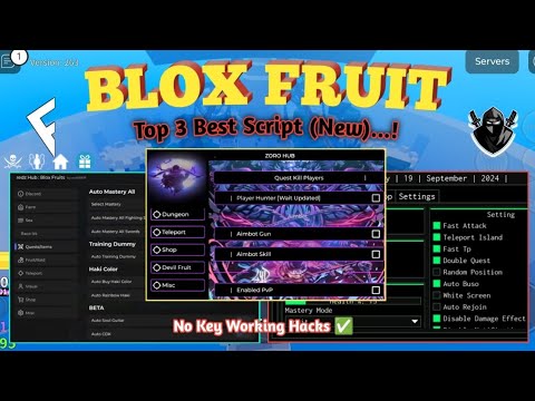 Top 3 Best BloxFruit Scripts: No Key & Fully Working screenshot