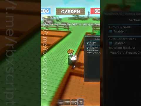 Top Free AutoFarm Script for Grow a Garden on Roblox screenshot